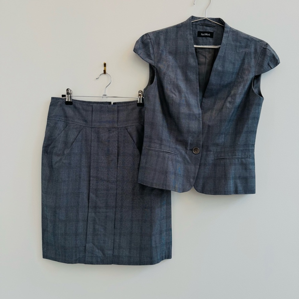 Charcoal Skirt Set